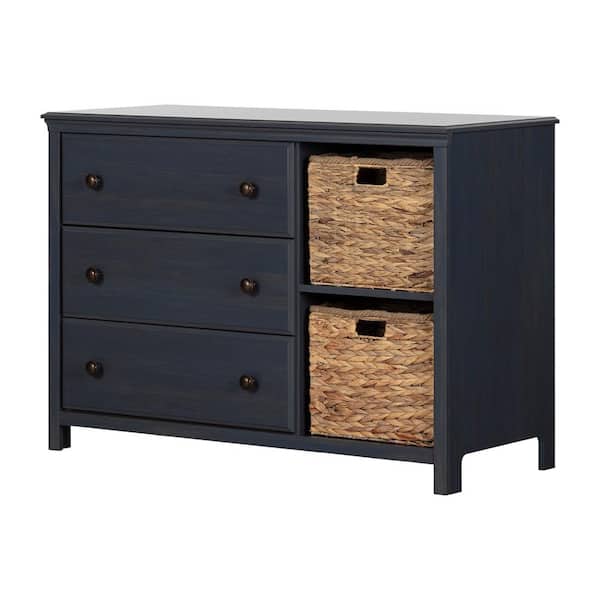 Cotton Candy 3-Drawer Blueberry Dresser