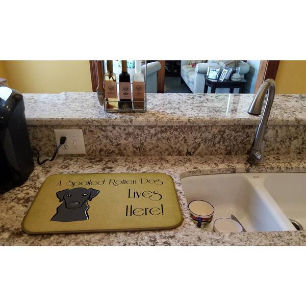 Farmhouse Style Personalized Dog Food Mat