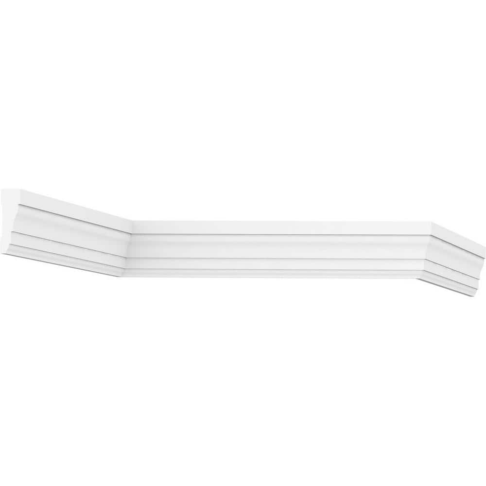 White 2.25'' H x 96'' W PVC Decorative Moulding