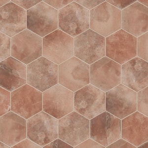 Americana Boston Hex North 11 in. x 12-3/4 in. Porcelain Floor and Wall Take Home Tile Sample