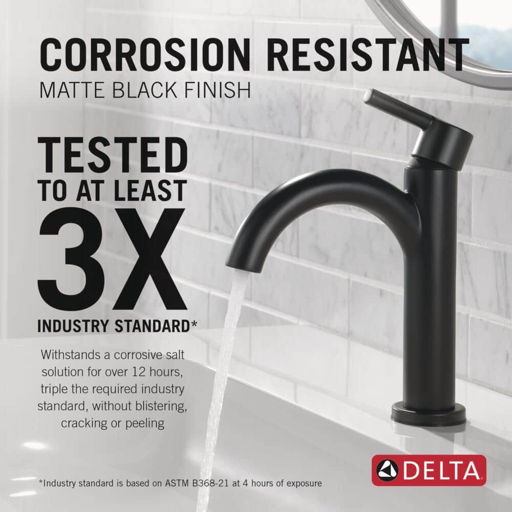 Delta Nicoli Matte Black Single Handle Bathroom Faucet