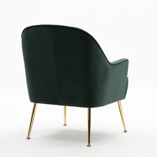 Deep green velvet online chair