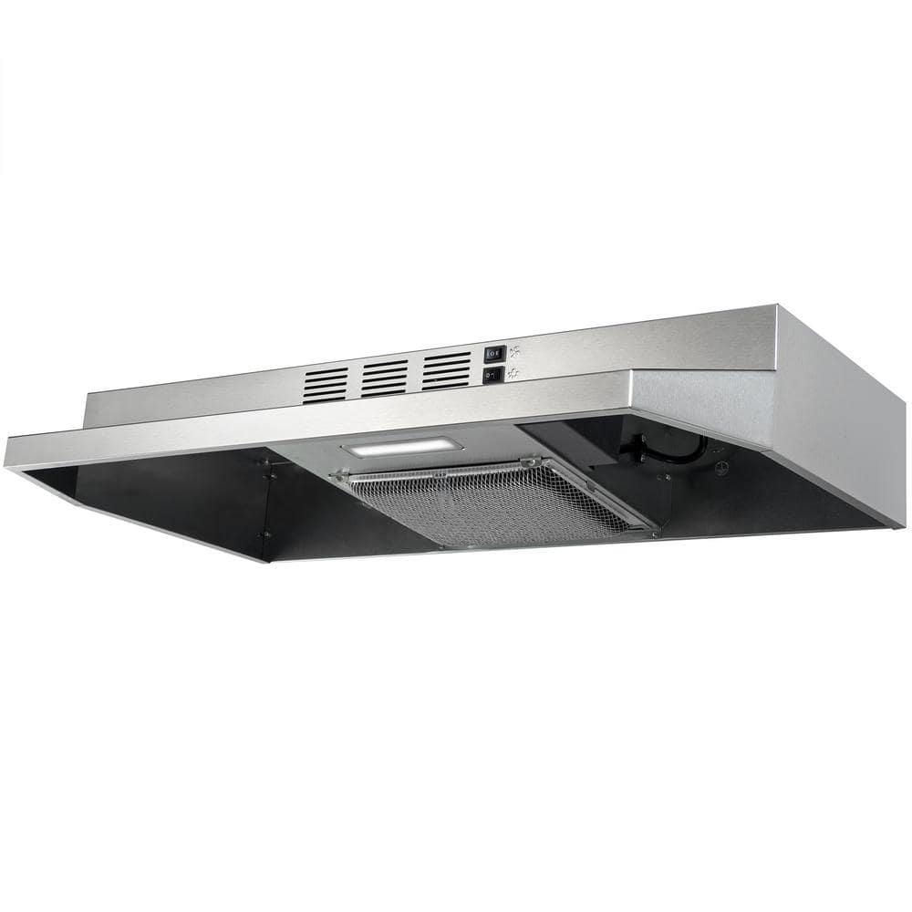 24-Inch Stainless Steel Convertible Under Cabinet Range Hood