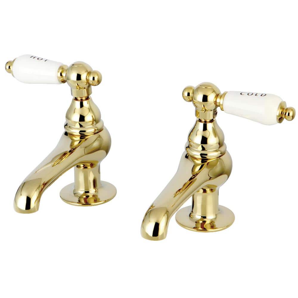 Restoration Old-Fashion Basin Tap 4 in. Centerset 2-Handle Bathroom Faucet in Polished Brass price history on PriceWatchPro