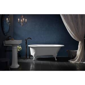Iron Works 66 in. x 36 in. Soaking Bathtub with Reversible Drain in White