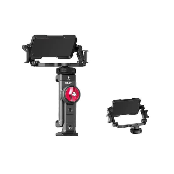 OBJLGEV Selfie Mirror Kit for Smartphone with Flip Mirror & Cold Shoe Phone Holder Vlogging Accessories for iPhone Samsung DSLR