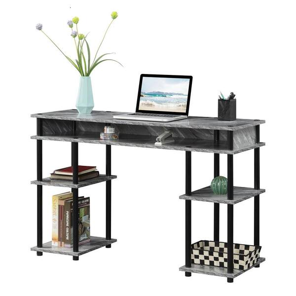 Designs2Go No Tools Student Desk, White Marble in 2023