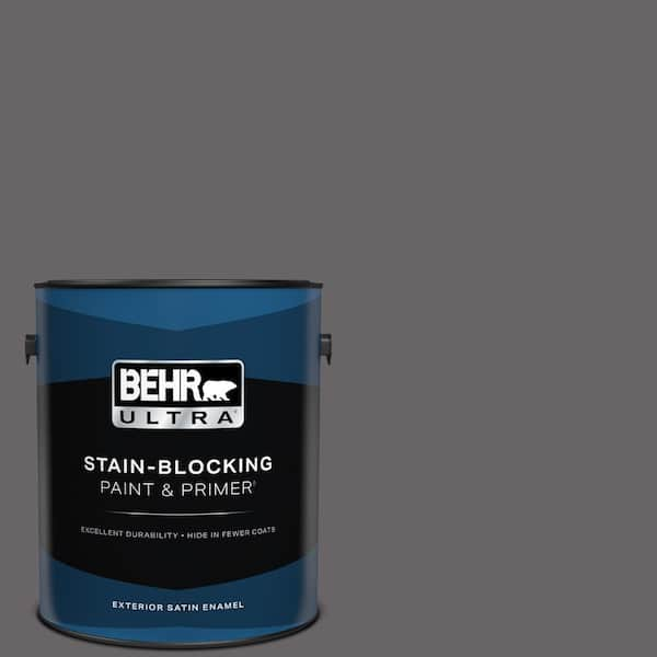 BEHR ULTRA 1 gal. #PPU17-19 Arabian Veil Satin Enamel Exterior Paint & Primer