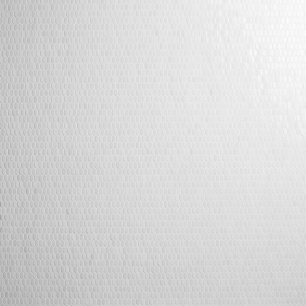 Whisper 11.61" x 11.73" Polished Mini Picket Glass Mosaic Wall Tile (0.94 Sq. Ft. / each)