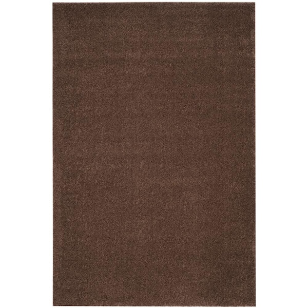 SAFAVIEH Arizona Shag Brown 5 ft. x 8 ft. Solid Area Rug