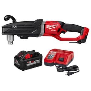 M18 FUEL 18V Lithium-Ion Brushless Cordless GEN 2 SUPER HAWG 1/2 in. Right Angle Drill with 8.0 Ah Battery & Charger