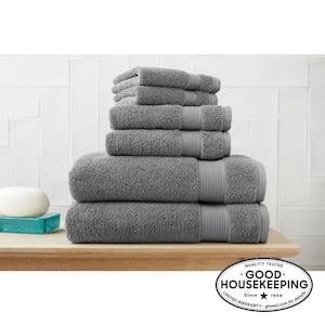HygroCotton Stone Gray 6-Piece Bath Towel Set