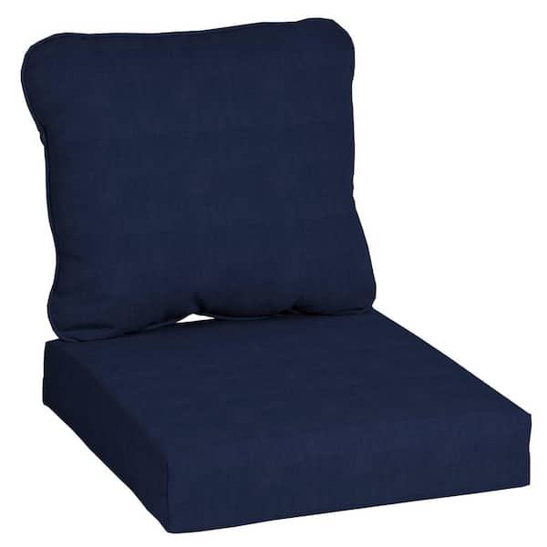 Hampton Bay Cushionguard Midnight Deep, Outdoor Lounge Chair Cushions