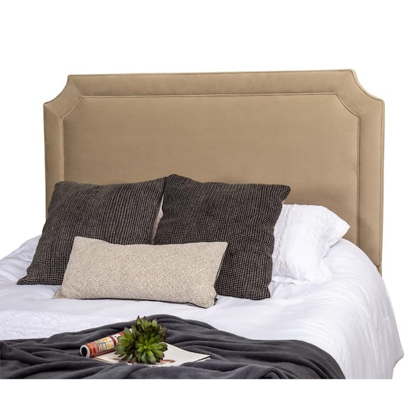 Leffler Home 64 in. W Portsmouth Stone Upholstered Queen Headboard