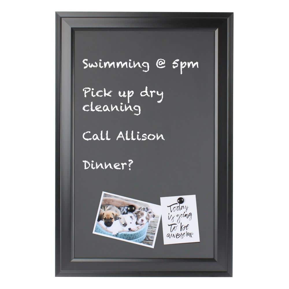 Black Framed Magnetic Chalkboard 18.5x27.5