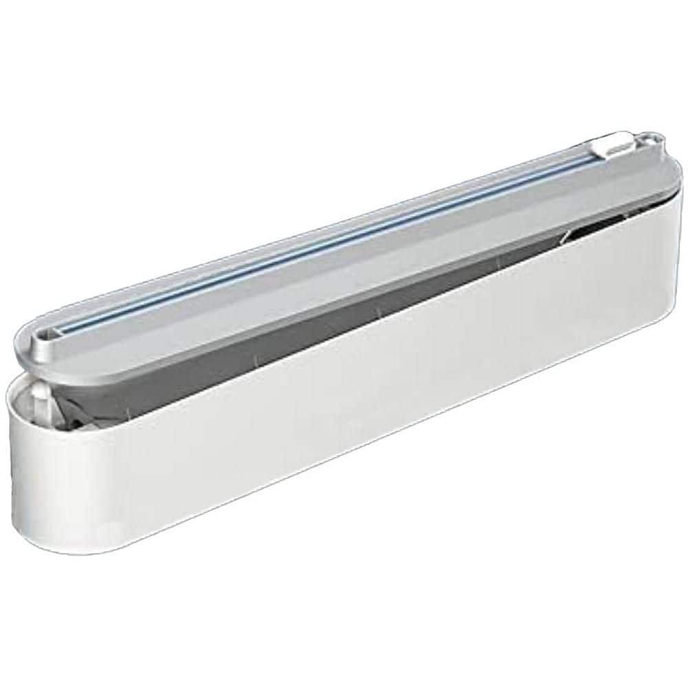 Magnetic Refillable Plastic Wrap Dispenser with Slide Cutter 14.4 L x 2.4 W BPA Free Sturdy Cling Film Foil Organizer price history on PriceWatchPro