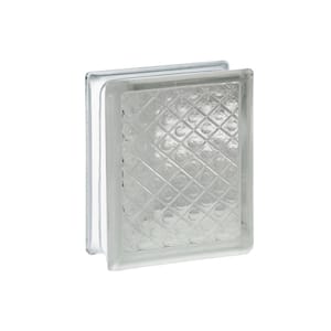 3 in. Thick Series 6 in. x 8 in. x 3 in. (10-Pack) Diamond Pattern Glass Block (Actual 5.75 x 7.75 x 3.12 in.)
