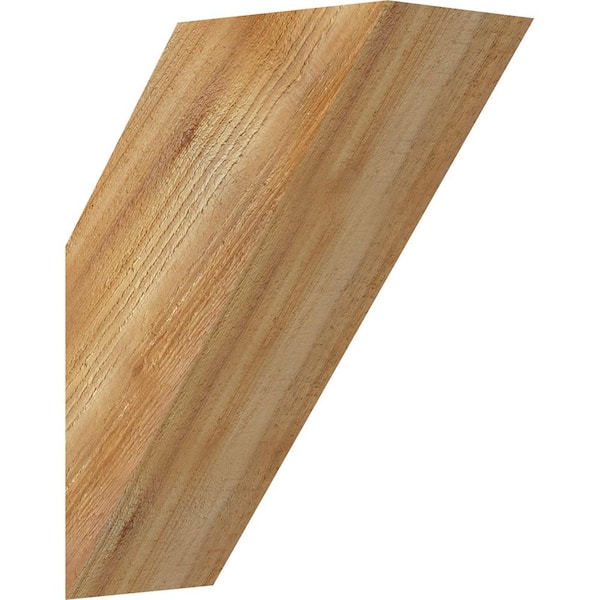 Ekena Millwork 6"W x 12"D x 16"H Traditional Rough Sawn Knee Brace, Western Red Cedar