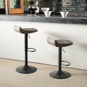 Cannes All Weather Wicker Motion Outdoor Bar Stool (2-Pack)