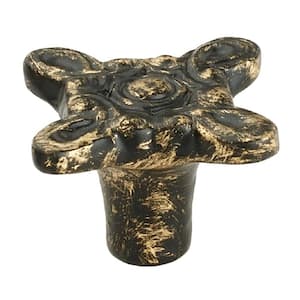 Art-De-Dew 1-2/5 in. (35 mm) Antique Brass Patina Cabinet Knob