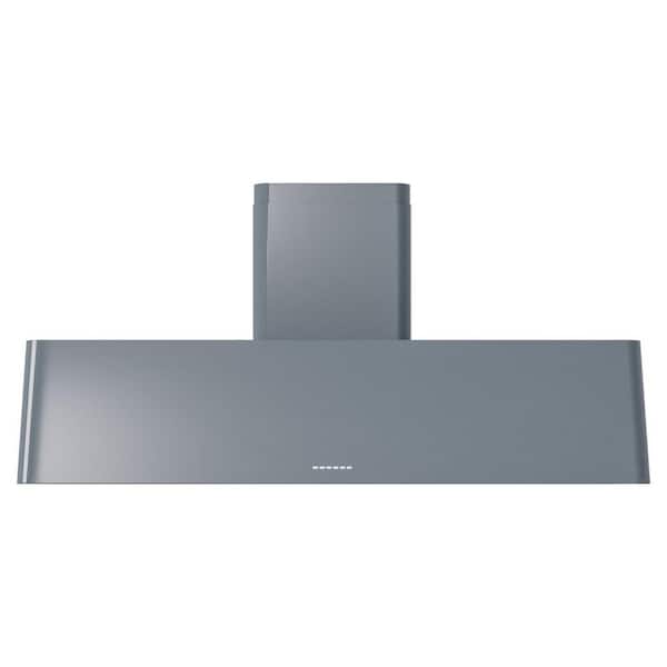 UAG60BG Nostalgie II 60 in. Ducted Wall Mount Range Hood with 850 CFM, 3-Speed Plus Intensive, in Blue Grey