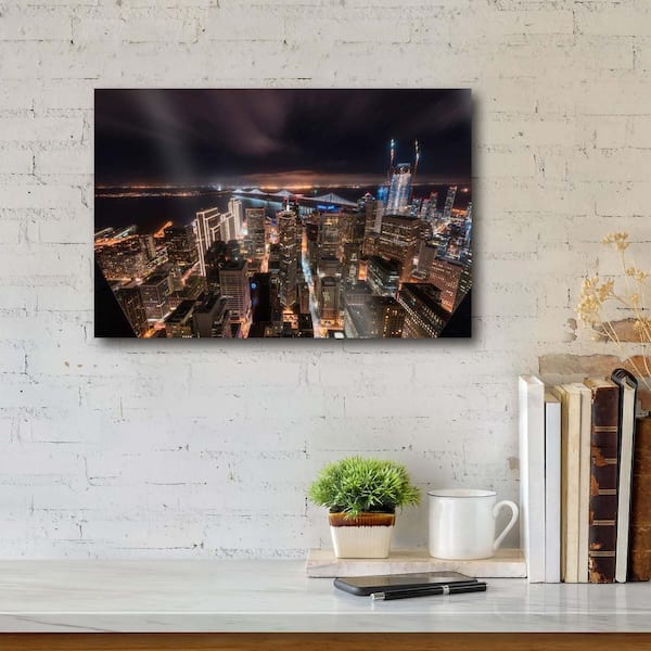 Courtside Market San Francisco Look Down 12"x18" Gallery-Wrapped Canvas Wall Art