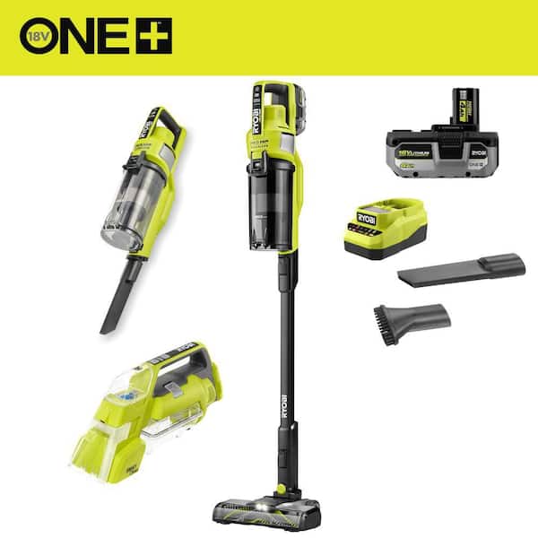 RYOBI ONE+ HP 18V Cordless Pet Stick Vacuum Cleaner Kit w/ Battery
