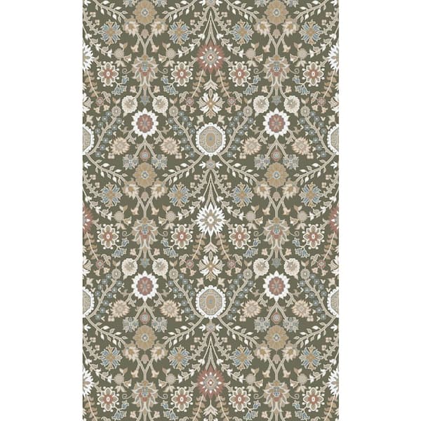 Nepal Black 6 ft. x 9 ft. Medalion Area Rug