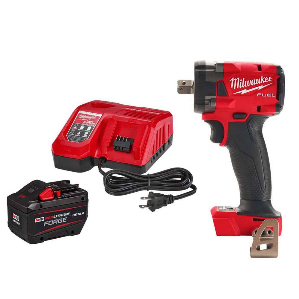 M18 18-Volt Lithium-Ion REDLITHIUM FORGE Starter Kit with 12. 0Ah Battery and Rapid Charger w/ 1/2 in. Impact Wrench price history on PriceWatchPro