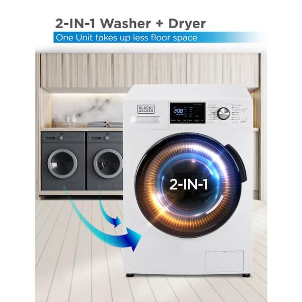 COMFEE' 24 Washer and Dryer Combo 2.7 Cu.Ft 26Lbs Washing Machine Steam  Care, O