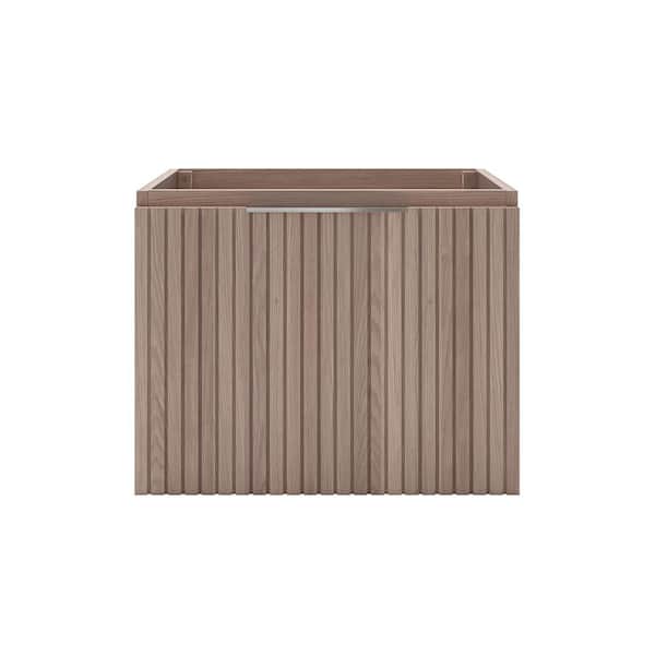 Fresca Elliot 24 in W Bath Vanity Cabinet without Top in Vanilla Oak Assembled