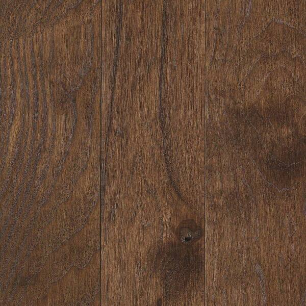 Unbranded Take Home Sample - Franklin Coffee Bean Hickory 3/4 in. Thick x 3-1/4 in. Wide Solid Hardwood - 5 in. x 7 in.