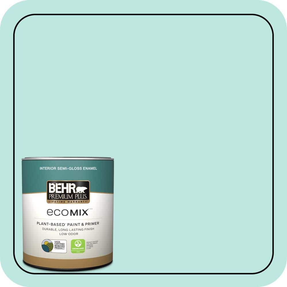 1 qt. #490A-2 Cool Jazz Semi-Gloss Enamel EcoMix Plant-Based Interior Paint & Primer price history on PriceWatchPro