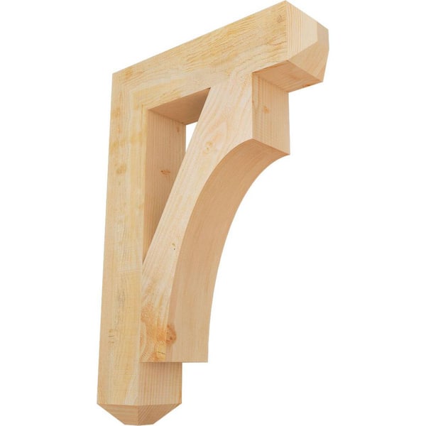 Ekena Millwork 6 in. x 38 in. x 26 in. Douglas Fir Westlake Craftsman Rough Sawn Bracket