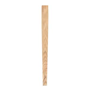 Square Taper Table Leg with Chamfer - 21 in. H x 1.75 in. Dia. - Sanded Unfinished Hardwood - DIY Home Furniture Decor