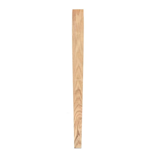 Waddell Square Taper Table Leg with Chamfer - 21 in. H x 1.75 in. Dia. - Sanded Unfinished Hardwood - DIY Home Furniture Decor