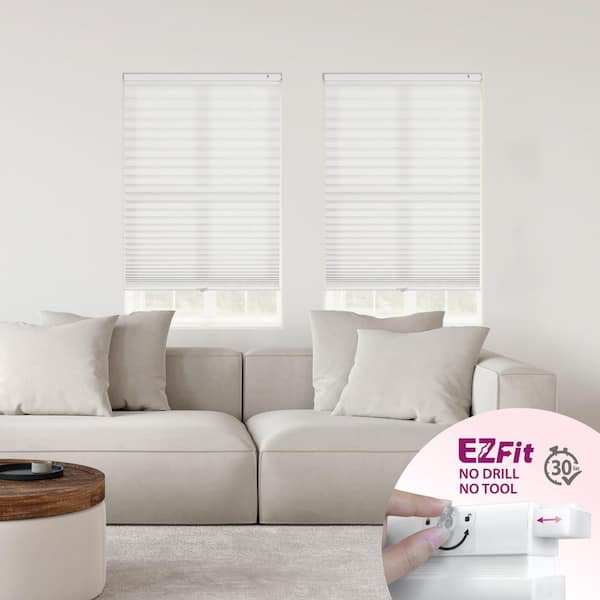 Perfect Lift Window Treatment EZ Fit No Drill No Tool White