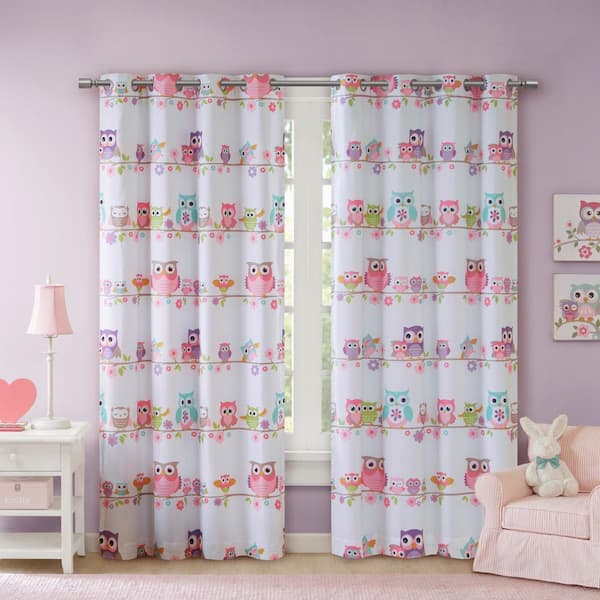 Noctural Nellie Multi 50 in. W x 63 in. L Blackout Curtain (1)