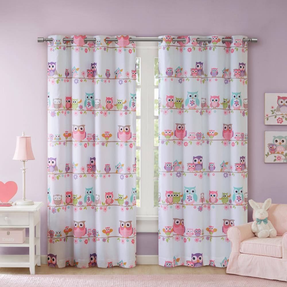 Mi Zone Kids Noctural Nellie Multi 50 in. W x 84 in. L Blackout Curtain