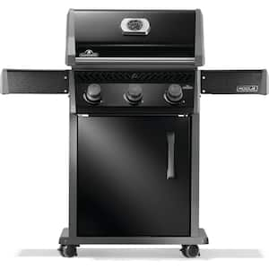 Rogue 425 Propane Gas Grill, 3-Burners, Black