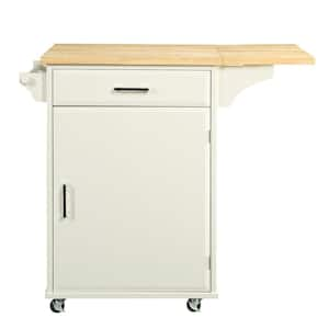 Townville Easy White Single Kitchen Cart