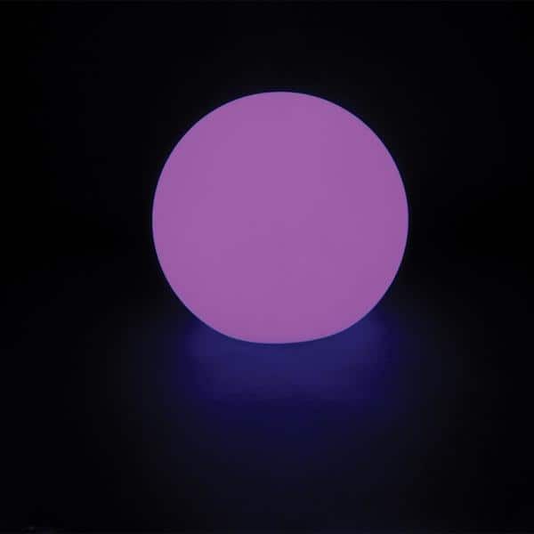 12'' White Sphere LED Color Changing Lamp with Remote