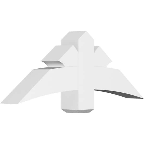 Ekena Millwork Davenport 48 in. W x 18 in. H x 6 in. D Signature Polyurethane Bracket
