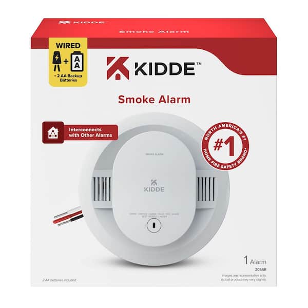 Hardwired Interconnected Smoke Detector with Photoelectric Sensor 21031482