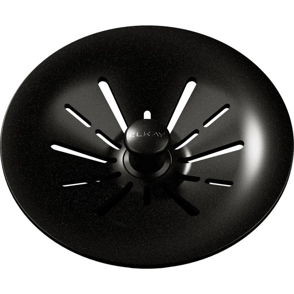 Polymer Drain Fitting for 3-1/2 in. Sink Drain Opening in Caviar for Quartz Perfect Drain price history on PriceWatchPro