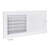 EZ-FLO 14 in. x 6 in. 2-Way Steel Wall/Ceiling Register, White 61613