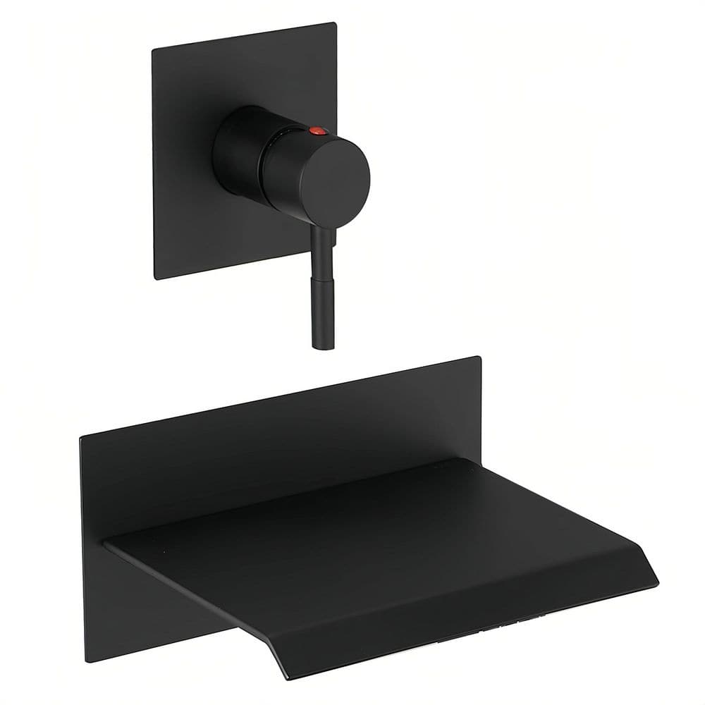 Single-Handle Wall Mount Roman Tub Faucet Bathtub Filler in Matte Black price history on PriceWatchPro