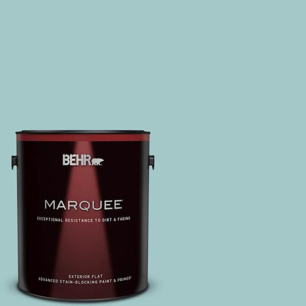 BEHR MARQUEE 1 gal. #PPU13-10 Ocean Boulevard Flat Exterior Paint & Primer