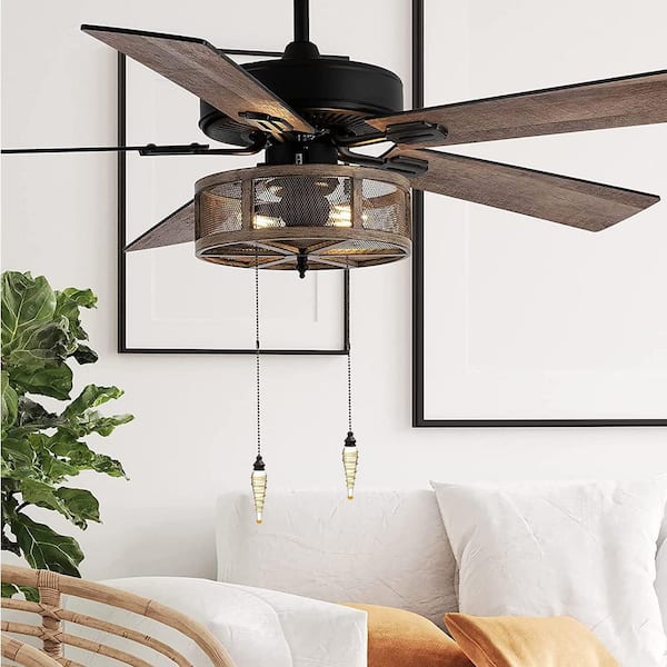 12 in. Yellow Glass Ceiling Fan Pull Chains with Connector 2-Pack Decorative Extension for Ceiling Light and Fans Copper