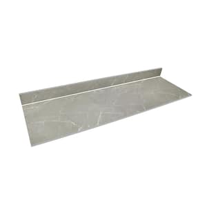 8 ft. L x 25 in. D x 0.5 in. T Gray Engineered Composite Countertop in Soapstone Mist